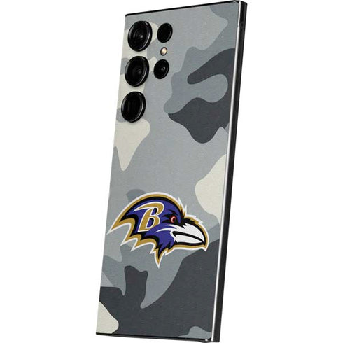 NFL Baltimore Ravens Camo Galaxy S25 Ultra Skin